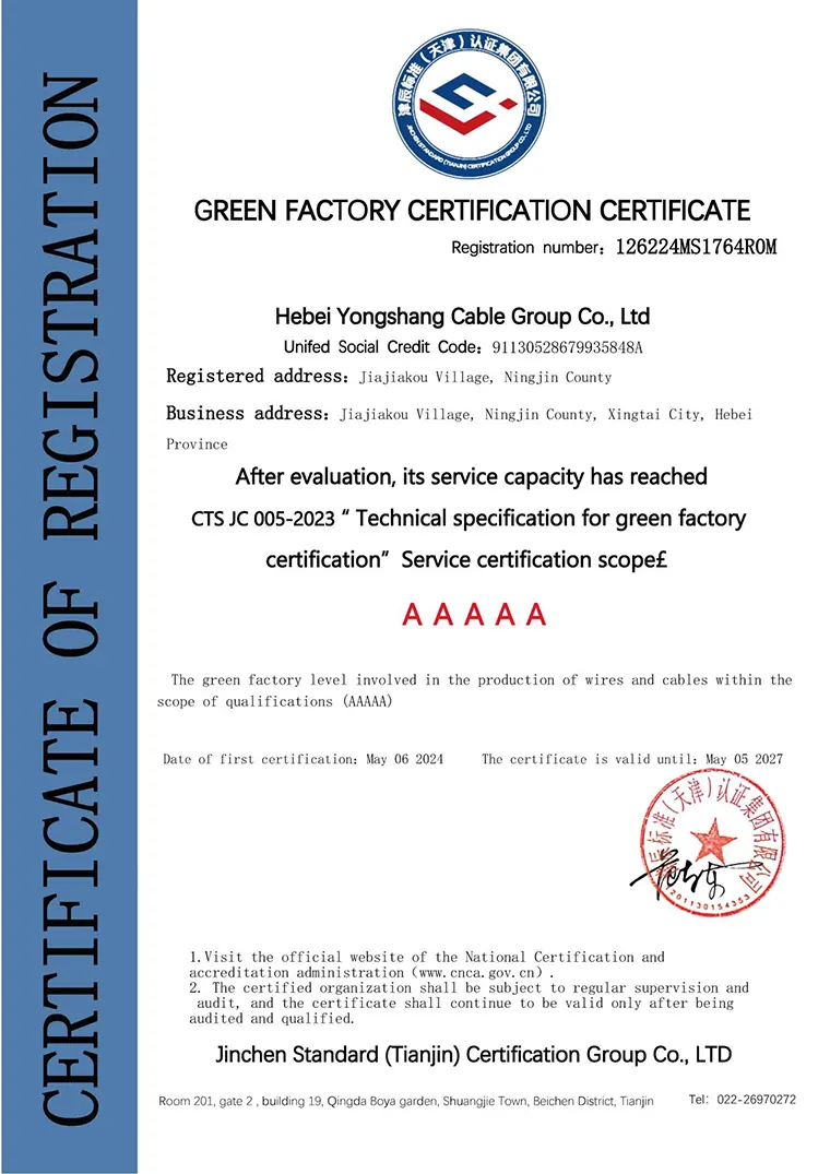 Awarded the Highest Rating (AAAAA) in Green Factory Certification