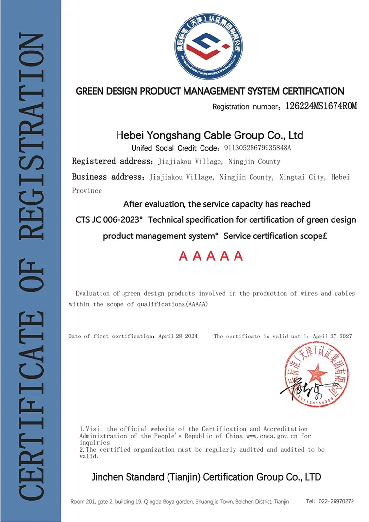 Awarded the Highest Rating (AAAAA) in Green Design Product Management System Certification